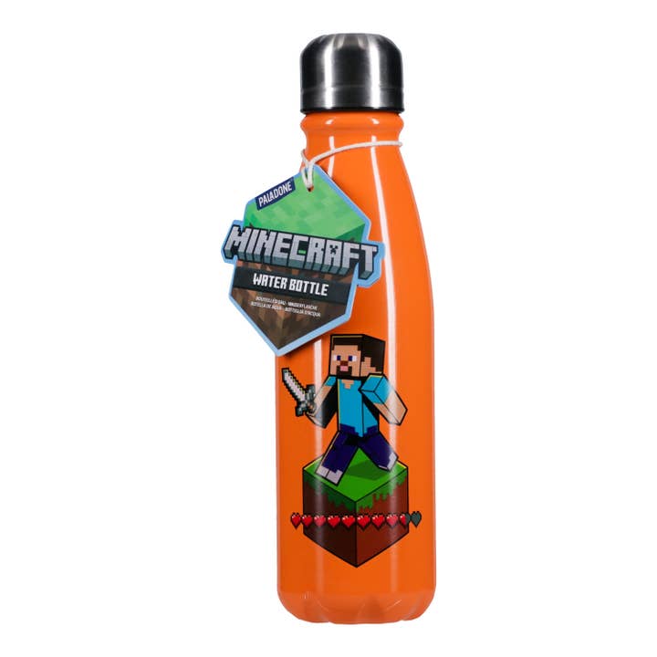 Paladone - Wholesale Water Bottle - Minecraft Aluminium Water Bottle 600ml