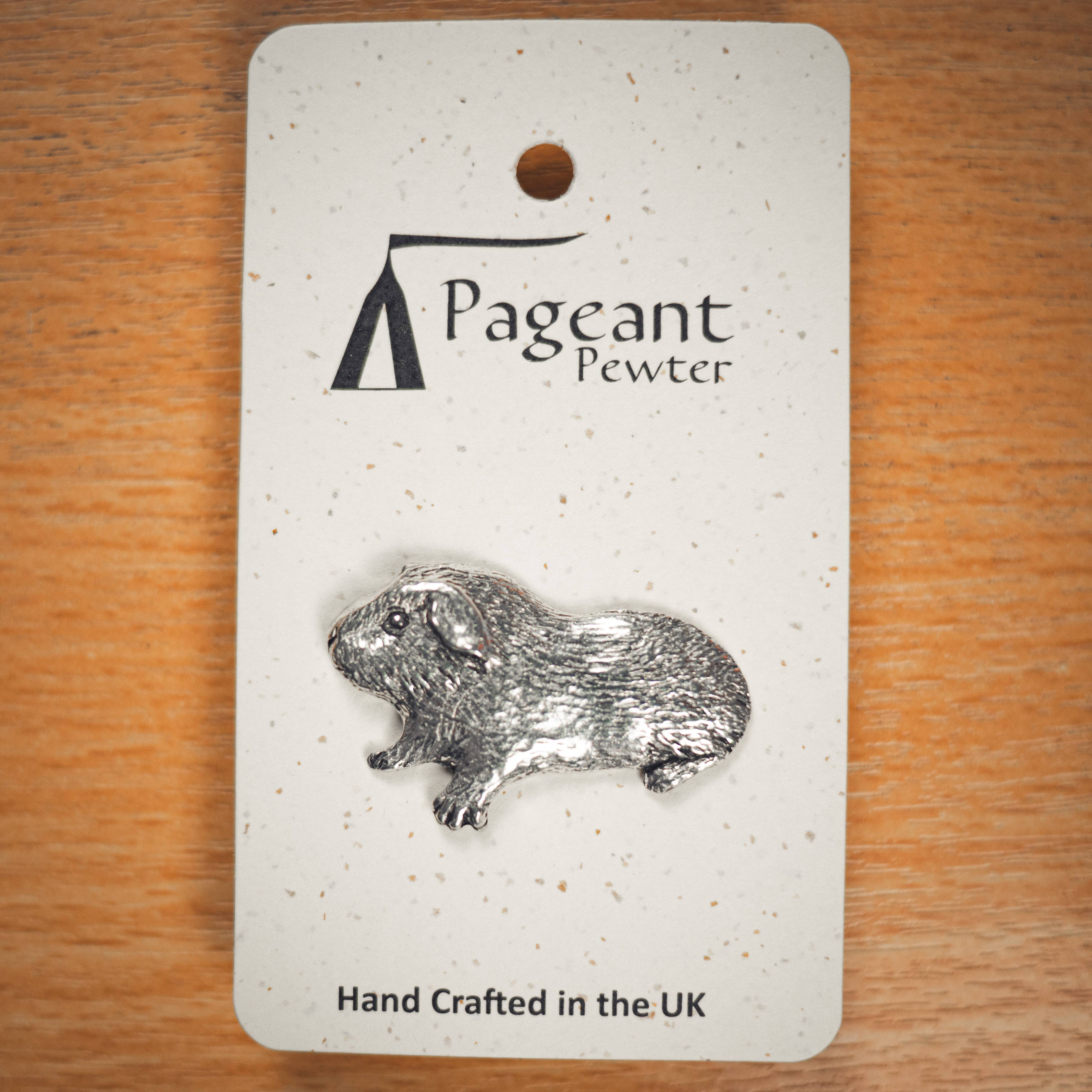 Pageant Pewter - Wholesale Lapel Pin/Button - Guinea Pig Pewter Pin Badge1