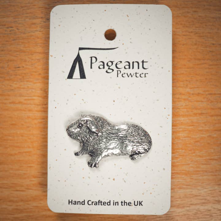 Pageant Pewter - Wholesale Lapel Pin/Button - Guinea Pig Pewter Pin Badge1