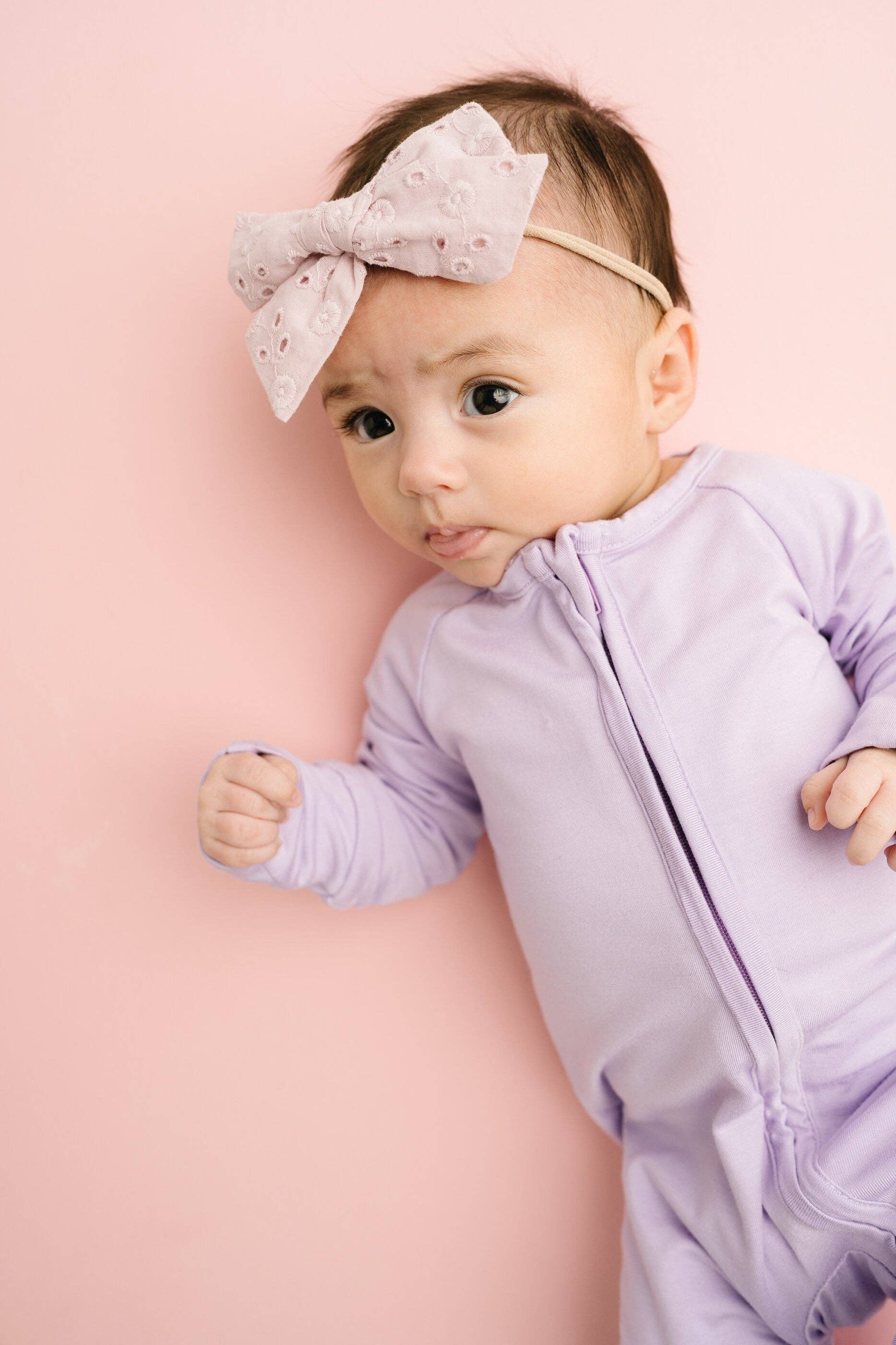 Little One Shop - Wholesale Sleepsuit - Baby - Lilac Bamboo Sleeper7