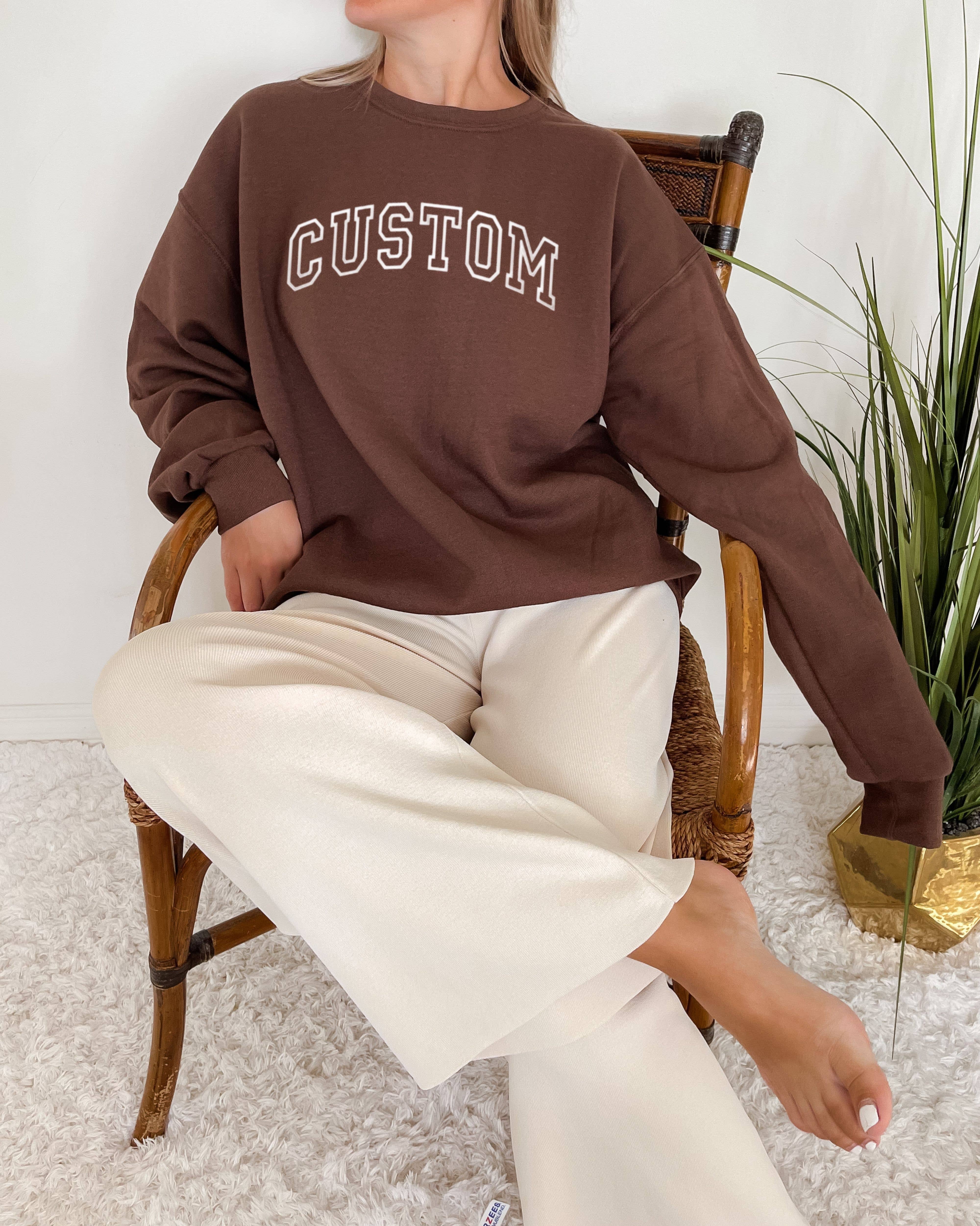 Buleana Boutique and Textiles LLC - Vente Sweat-shirt – unisexe - Sweatshirts unisex minimalistes à col camionneur personnalisés brodés1