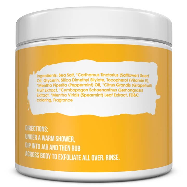 The Midwest Sea Salt Company - Wholesale Body Scrub/Exfoliant - Skin Sherbet Lemon Drops Body Polish Salt Scrub - 23oz1
