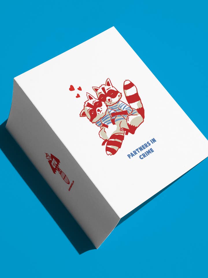 Partner's In Crime Valentine's Day Greeting Card for wholesale by Good Time Goods