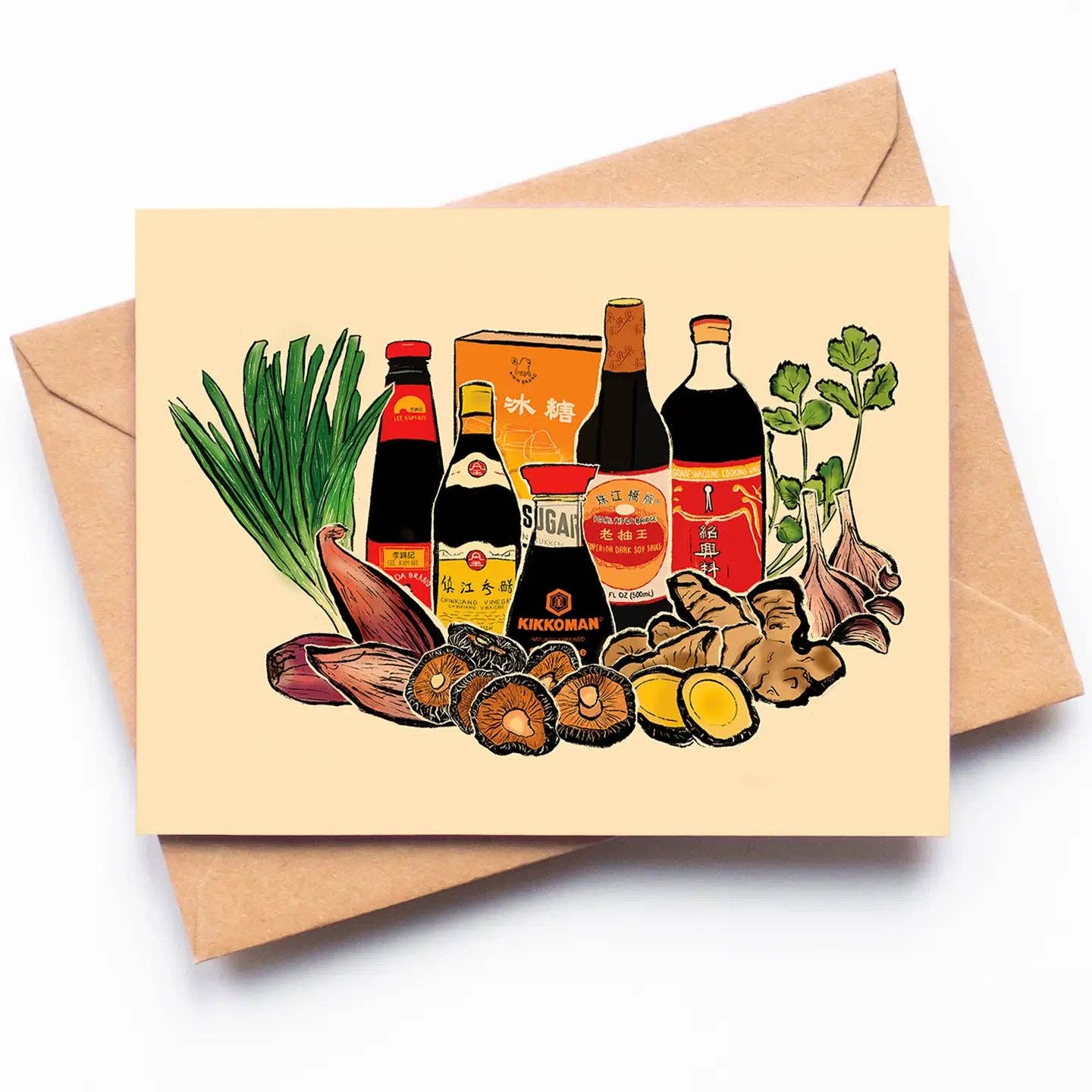 Menmin Made - Vendita all'ingrosso Biglietti di auguri generici - Biglietto di auguri con salsa asiatica0
