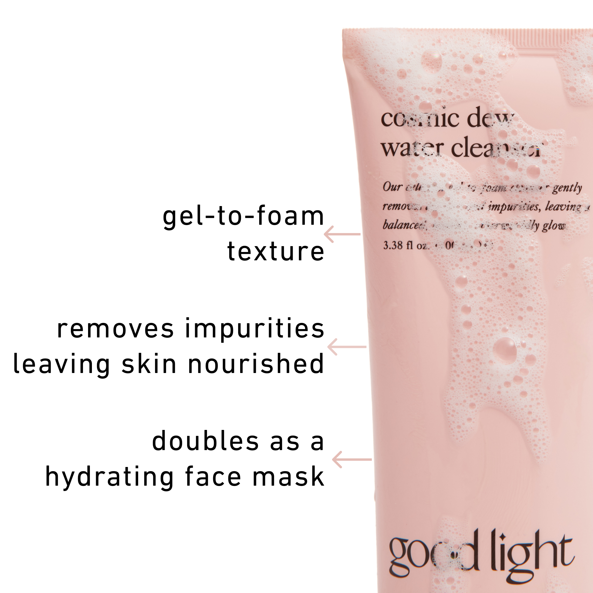 good light - Wholesale Facial Cleanser - cosmic dew water cleanser — gel-to-foam cleanser3
