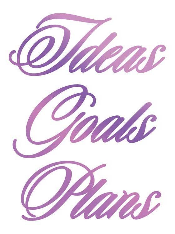 Couture Creations Hotfoil Stamp - Ideas, Goals for wholesale by Ecstasy Crafts Distributing