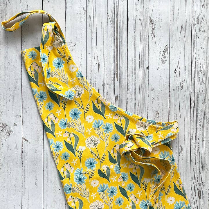 Multi Sweet Blossoms Apron for wholesale on Faire