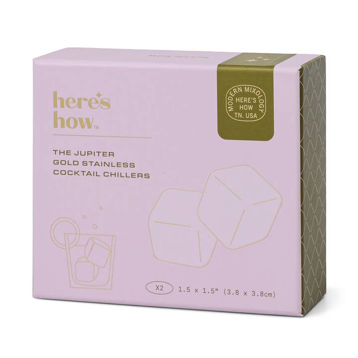 The Jupiter Cocktail Chillers - Gold, Set Of 2 for wholesale by Here's How