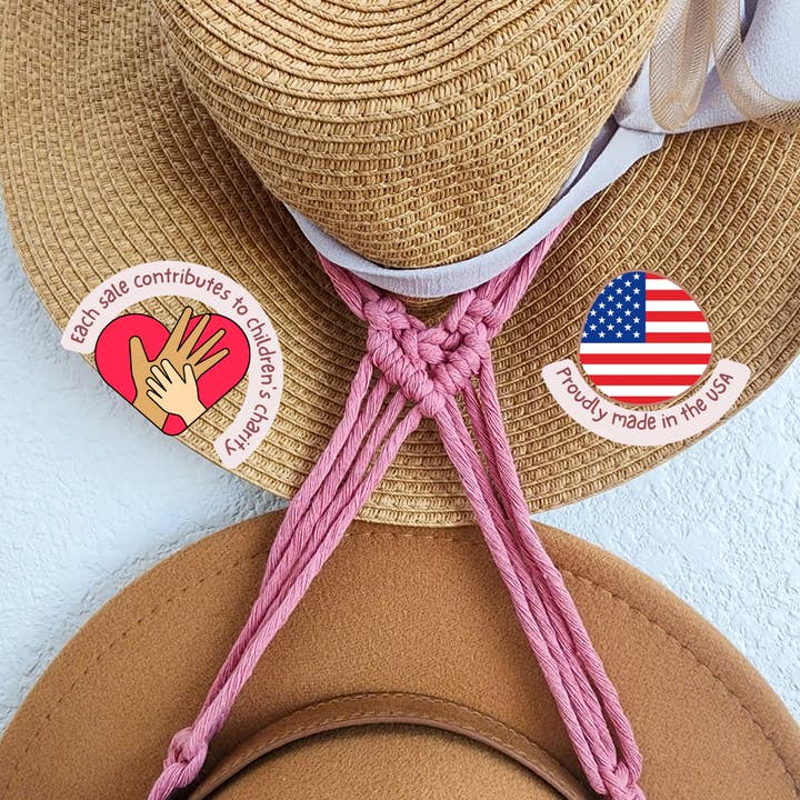 Handmade By Uruba - Wholesale Hat Rack - Macrame Hat Hanger, Wall Mounted Hat Display and Organizer2