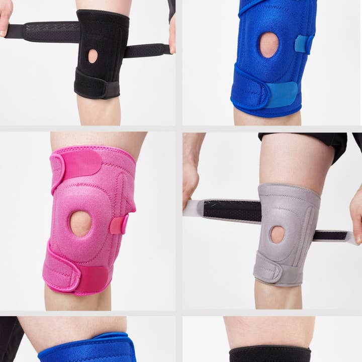 VIGOR - Wholesale Body Brace/Support - Adjustable Knee Brace Wraps Hinged Nylon Neoprene Stretch Pr2