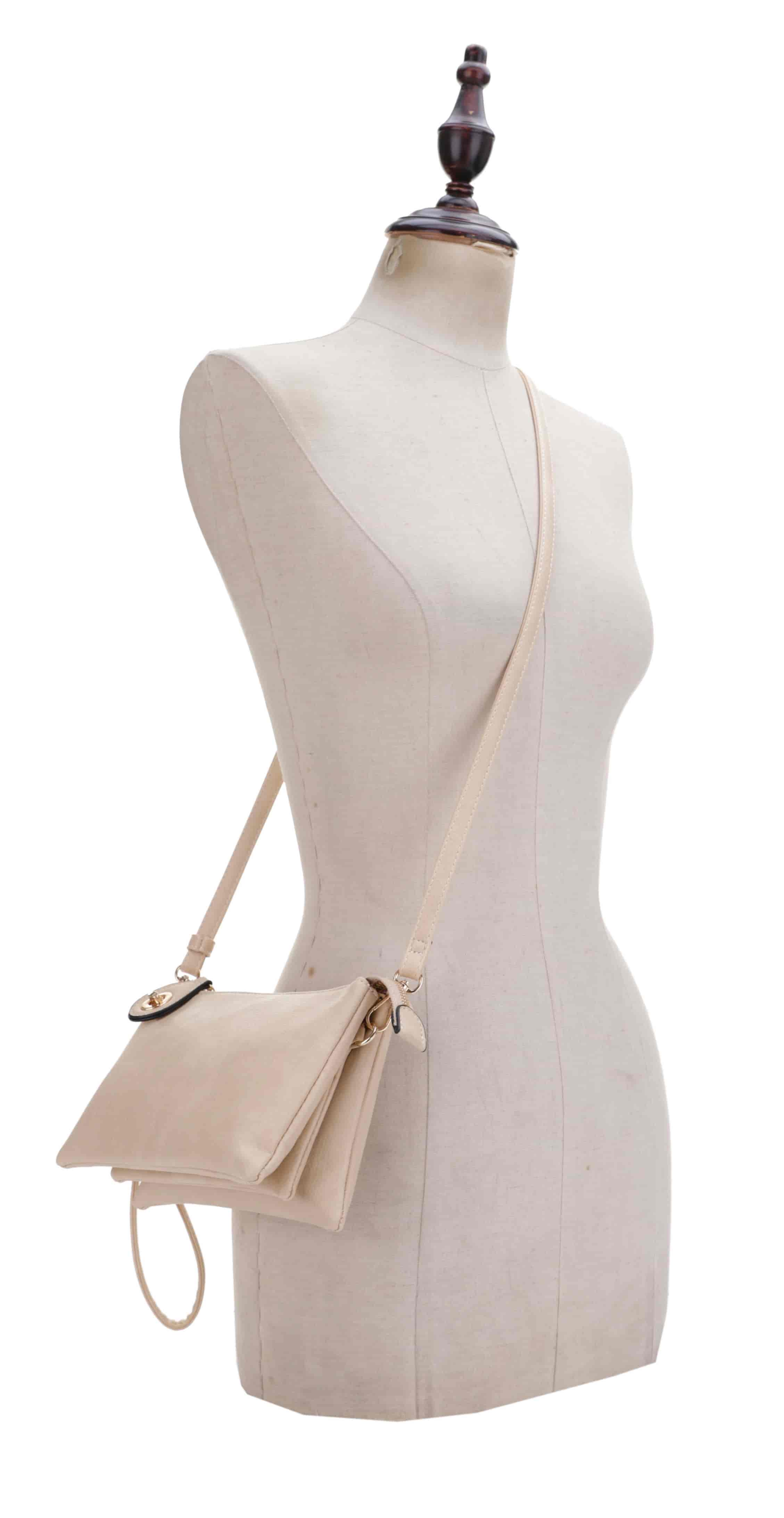 Isabelle Handbags - Vente Sac à bandoulière – femme - FC19784 Pochette à bandoulière avec fermeture à tourniquet2