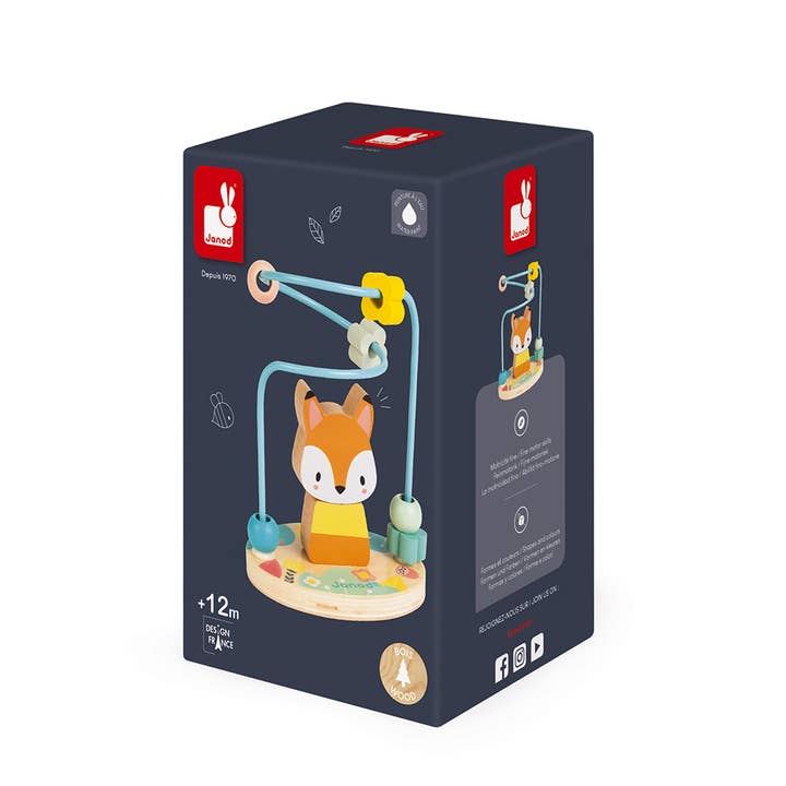 Janod - Wholesale Wood Toy - Kids - Pure - Fox Bead Maze