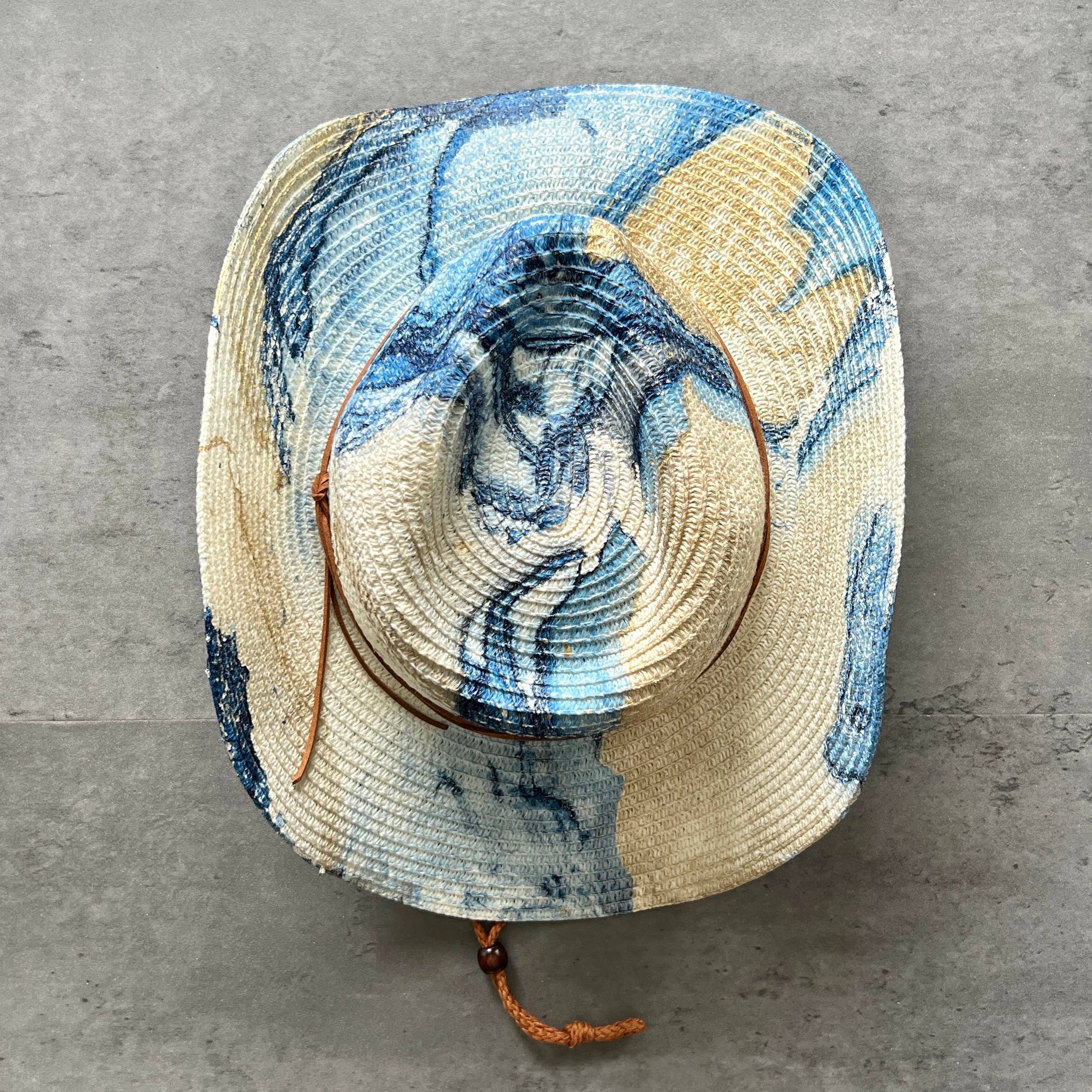 Nymf by Collette - Wholesale Cowboy Hat - Women's - Marbled Straw Cowboy Hat2