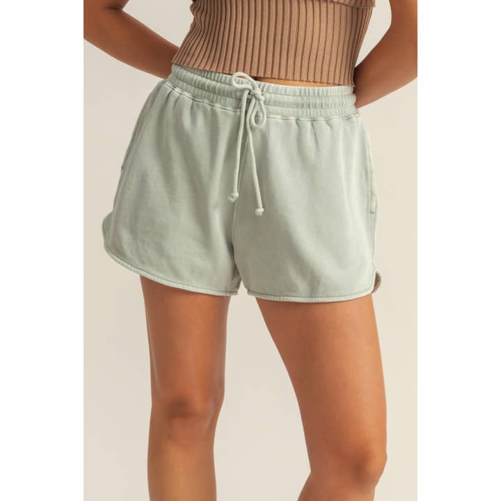 HYFVE - Wholesale Shorts - Women's - DZ25A690-Drawstring Waist Casual Dolphin Shorts