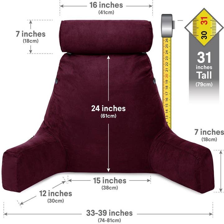 Husband Pillow - Wholesale Bedding pillow - XXL Husband Pillow Aspen Edition Backrest Pillow with Memory Foam28