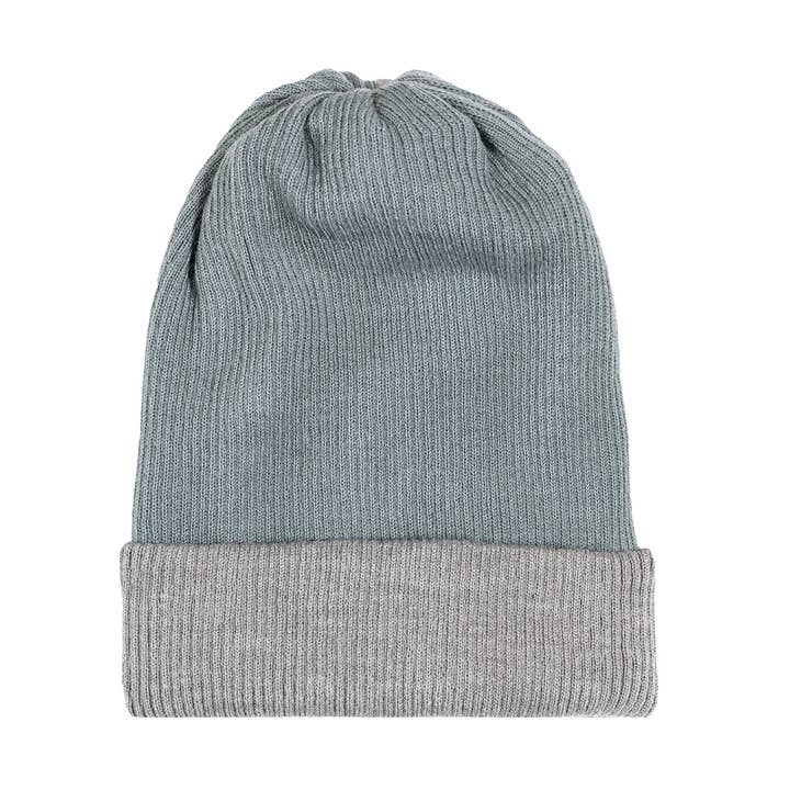 Beanie - Rev Rib - Cielo for wholesale by Shupaca Alpaca