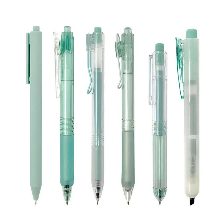 Wrapables.com - Wholesale Pen - Wrapables Retractable Rollerball Pens and Highlighter Set 635