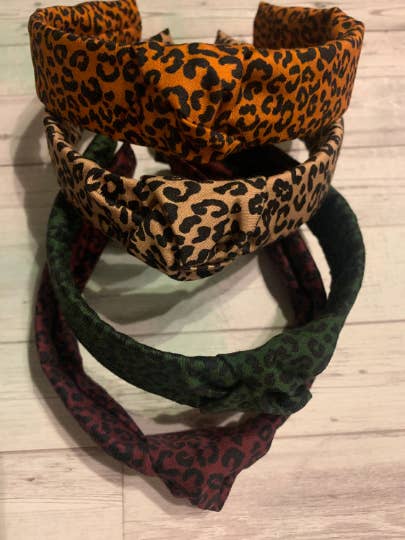 Leopard Animal Print Knotted Headband for wholesale by TeachCreateExplore