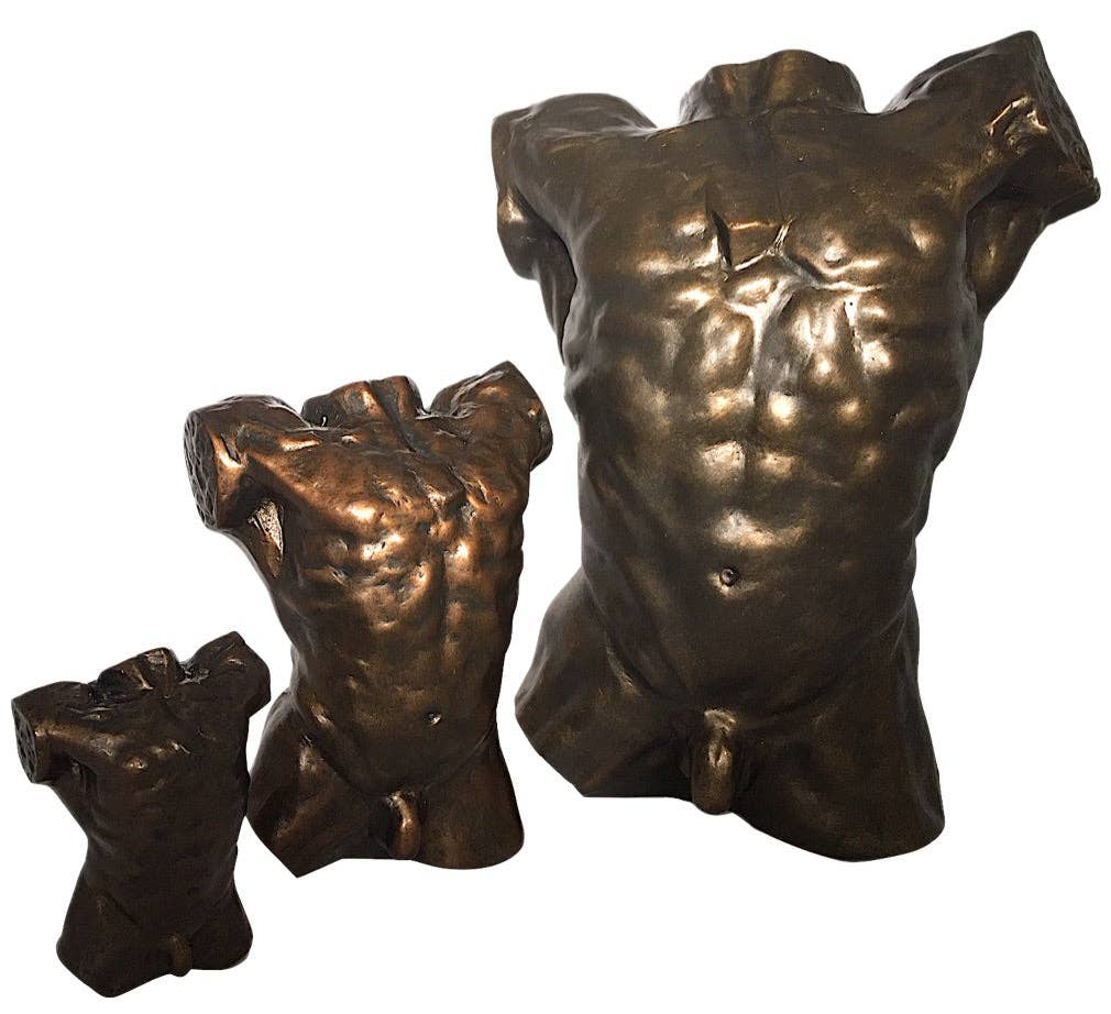 Museum Wholesale Inc - Wholesale Sculpture - Rodin Male Nude Torso Collectible Statue 6H1