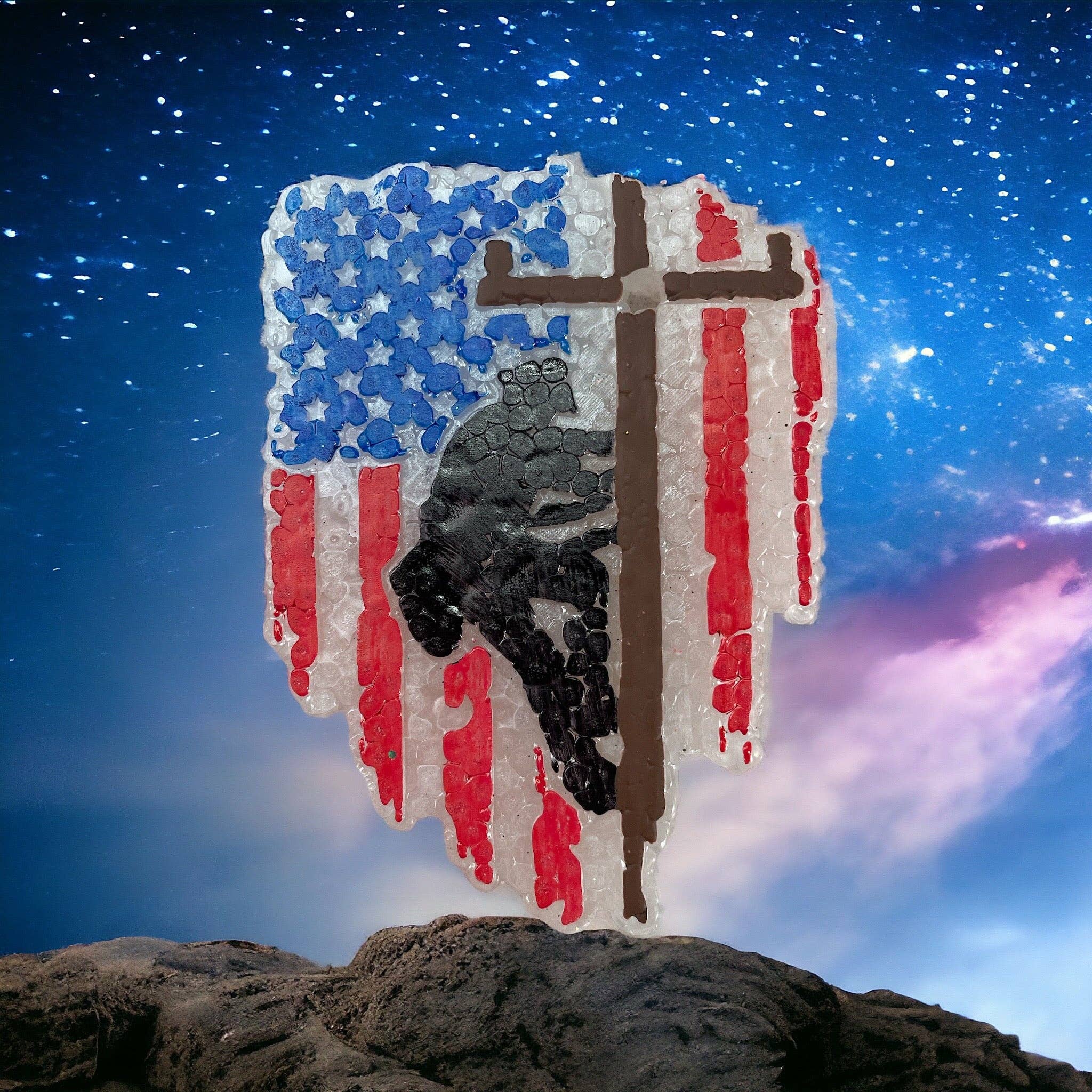 Painted Feather Scents - Wholesale Car Freshener - Unisex - Lineman Flag0