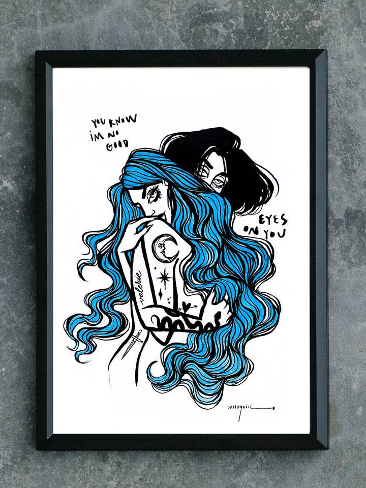 Erotic Series - Art, Illustration, Original Artwork, Painting for wholesale by Claudia Sahuquillo