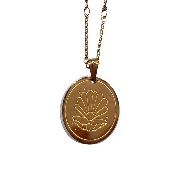 Amuleto de concha de corrente longa por atacado de Feestbeest-kids