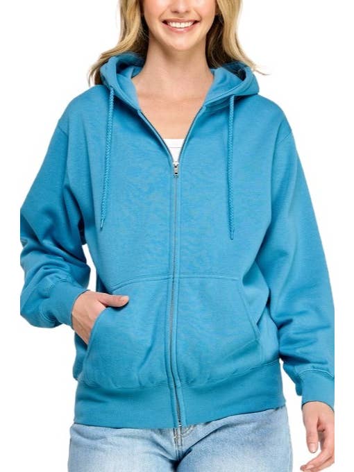 Vanilla Monkey - Wholesale Hoodie – Women's - Oversized Fleece Boyfriends Fit Zip Up Jacket12
