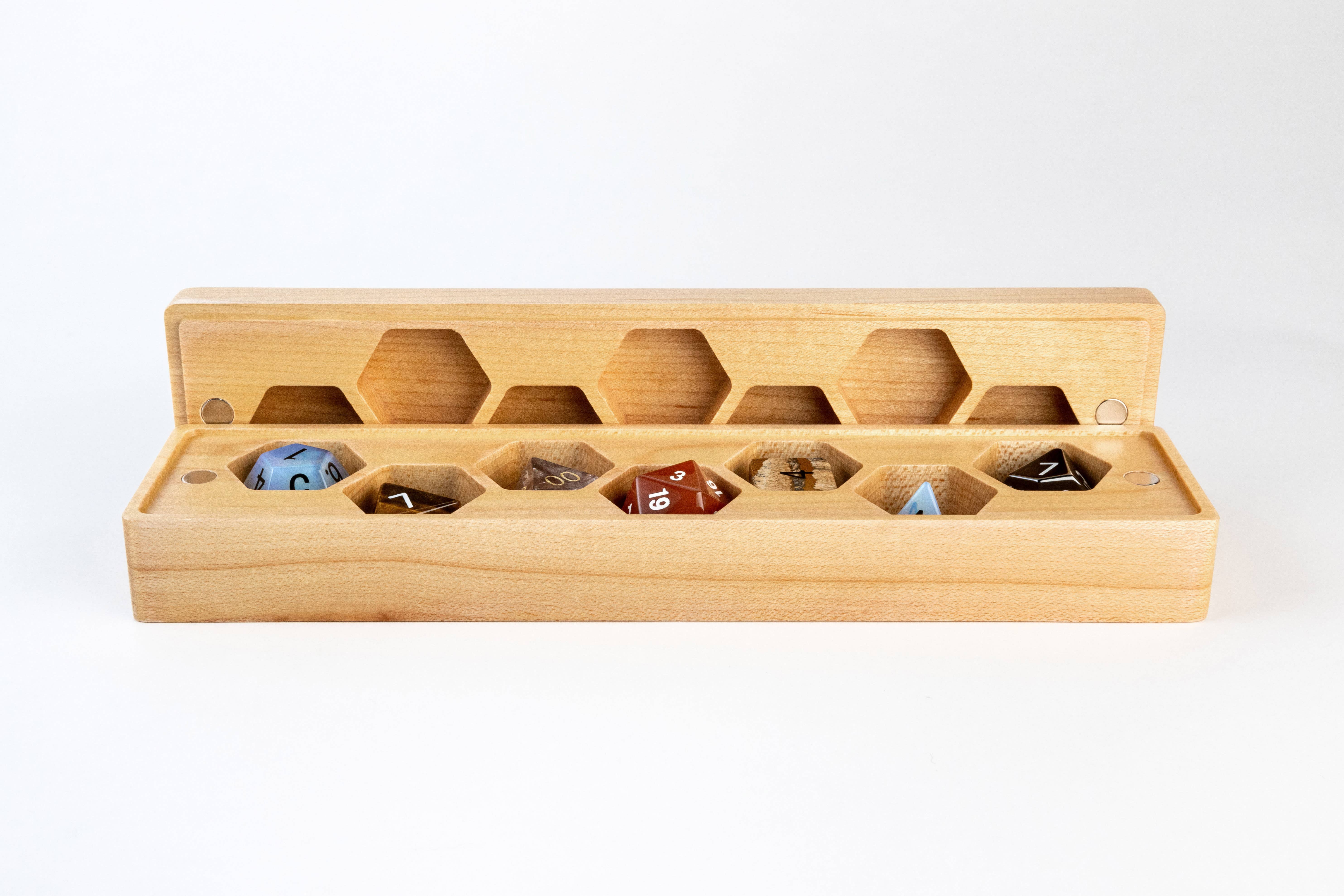 FanRoll by Metallic Dice Games - Wholesale Dice - Wood Dice Cases: Vault Style 3 Woods Available2