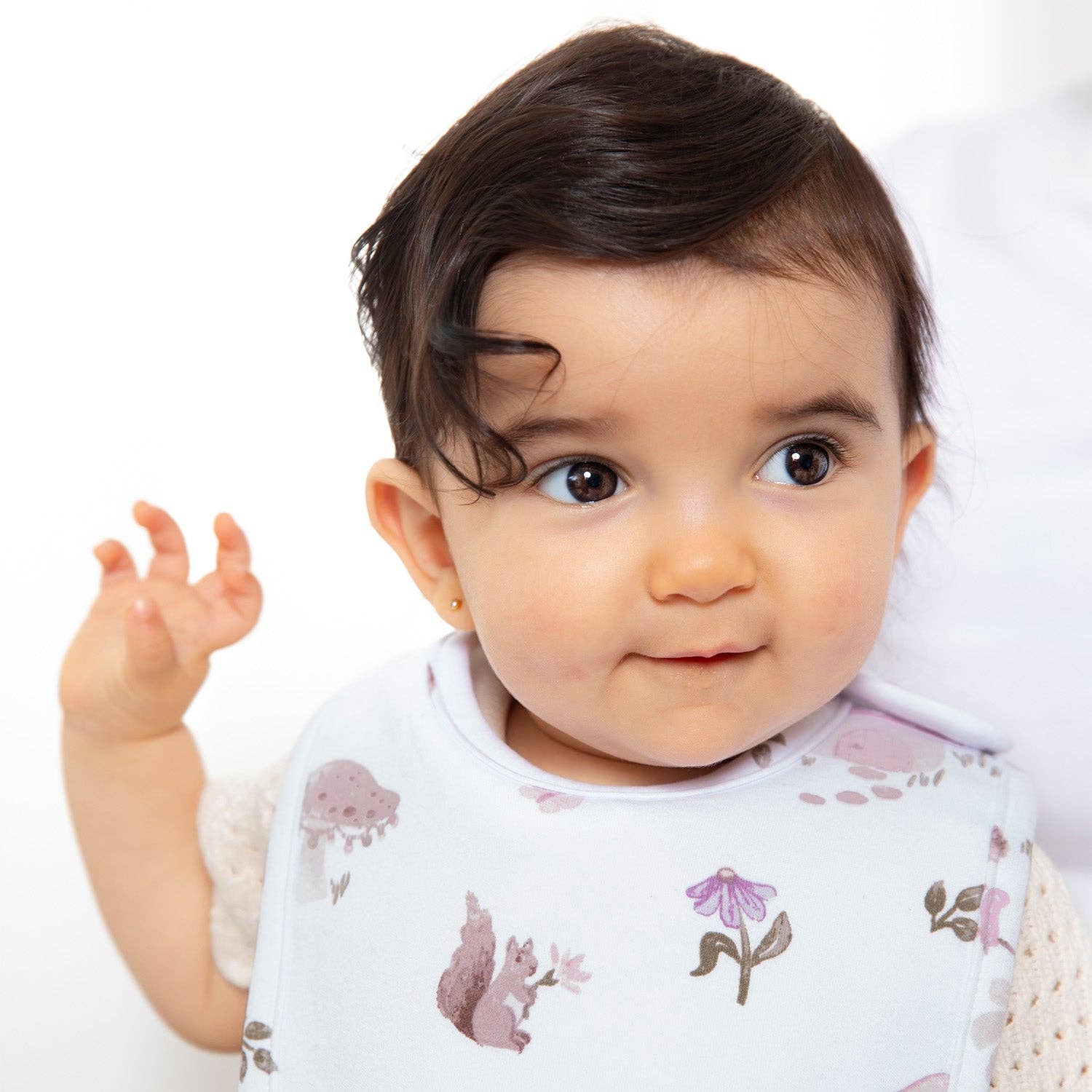 Living Textiles - Wholesale Bib - Baby - 2PK Bib - Mushroom House2