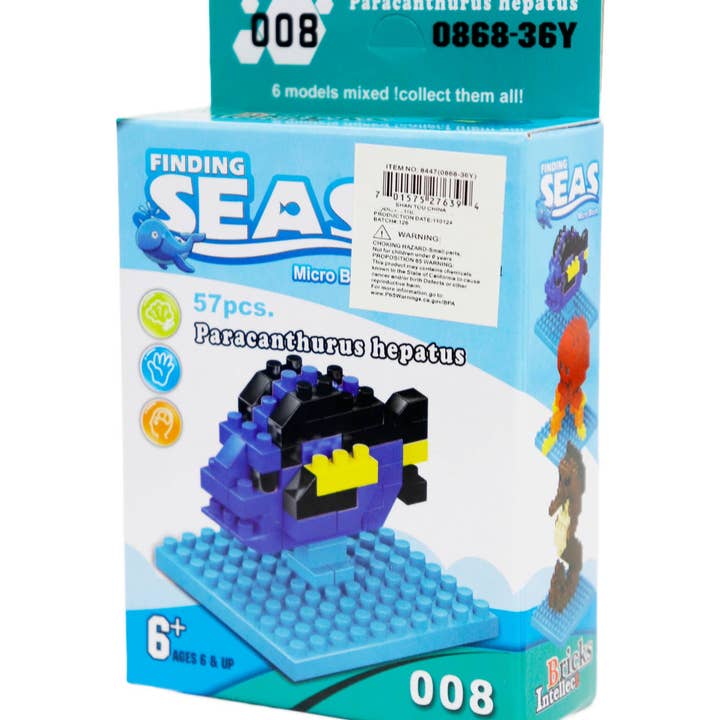 ASSORTED Sea Animals DIY Building Block Kit - 12 pcs for wholesale on Faire1
