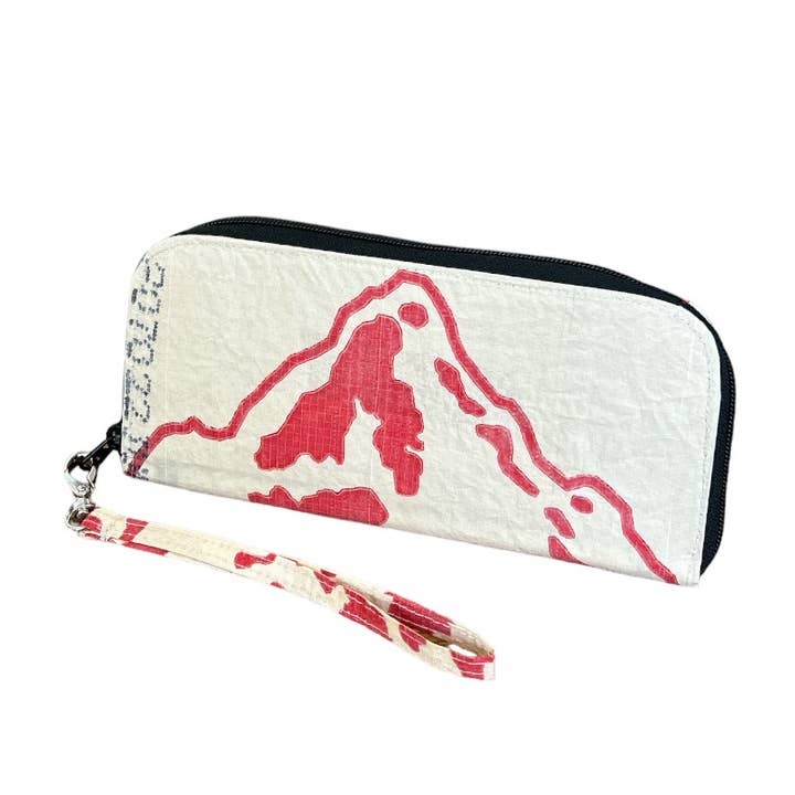 Recyceltes Network-Reißverschluss-Portemonnaie für den Großhandel von TORRAIN Recycled Bags