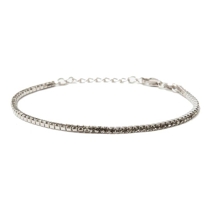 925er Silber und Titan Grau Tennis für den Großhandel von d'Este