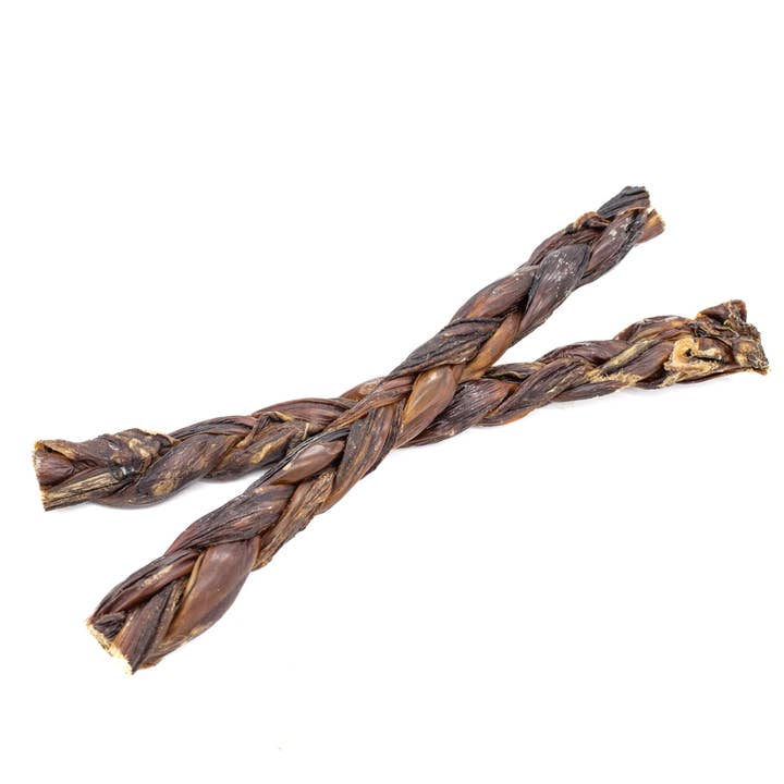 Bully Bunches - Wholesale Pet Treats - Dog - 12 Inch Braided Jerky Stick2