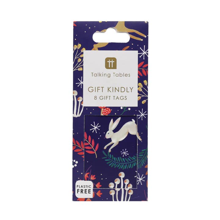 Talking Tables UK - Wholesale Gift tag - Twilight Blue Christmas Gift Tags | 8 Pack |2
