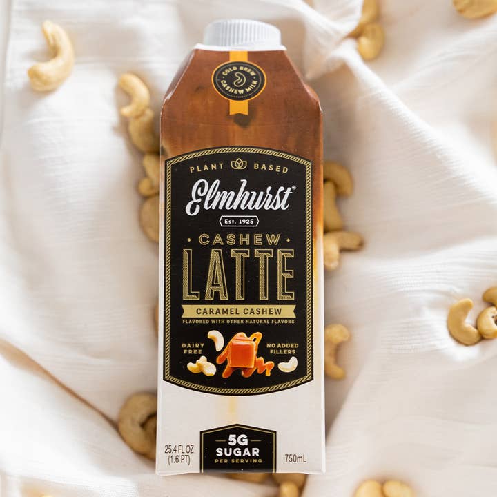 Elmhurst 1925 - Wholesale Iced Coffee/Cold Brew - Caramel Cashew Milk Latte