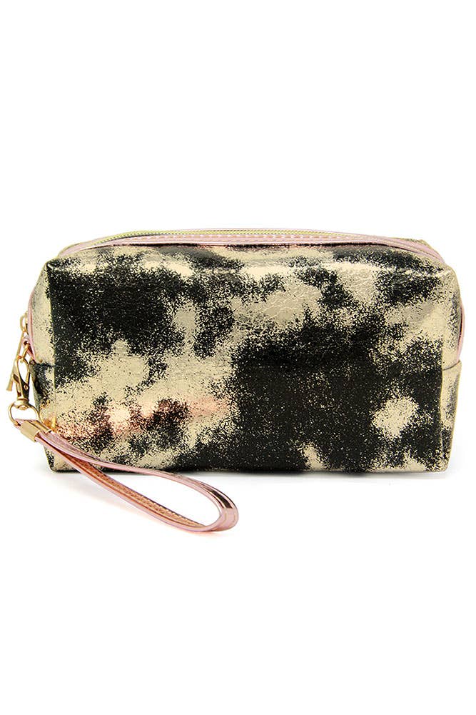 Hana - Wholesale Pouch - Women's - Lurex Ombre Gold/Silver Foiled Pouch0