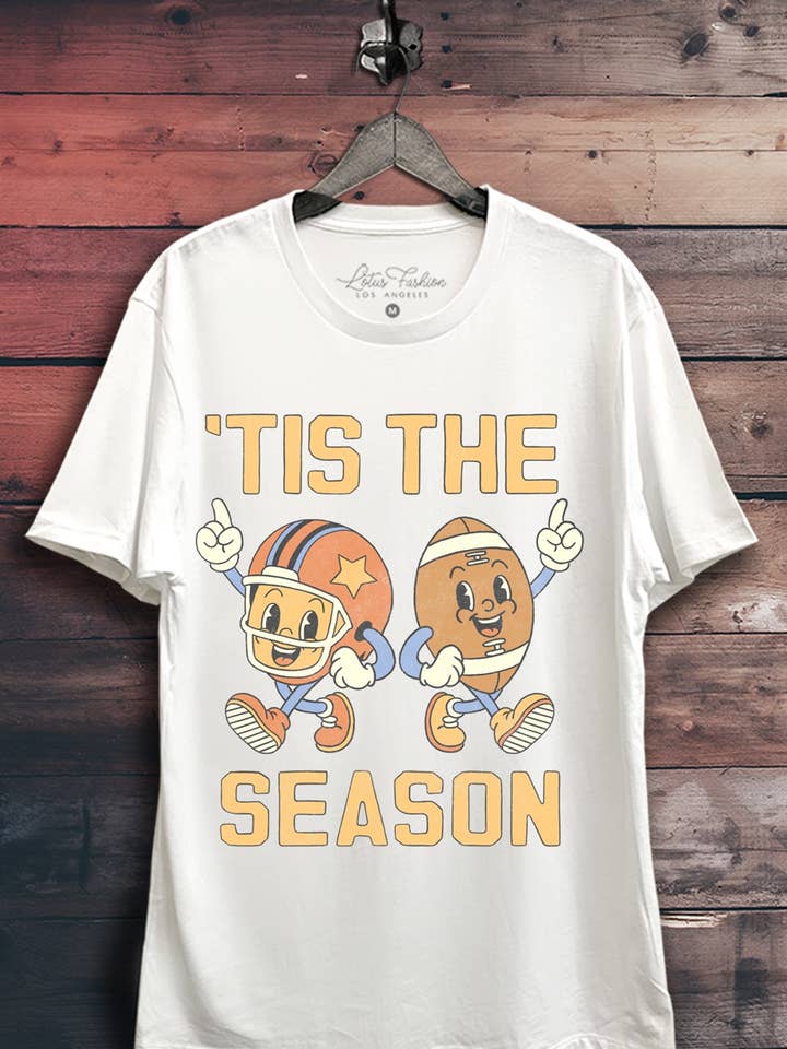 'Tis the Season Grafisk Top for engroshandel hos Lotus Fashion Collection