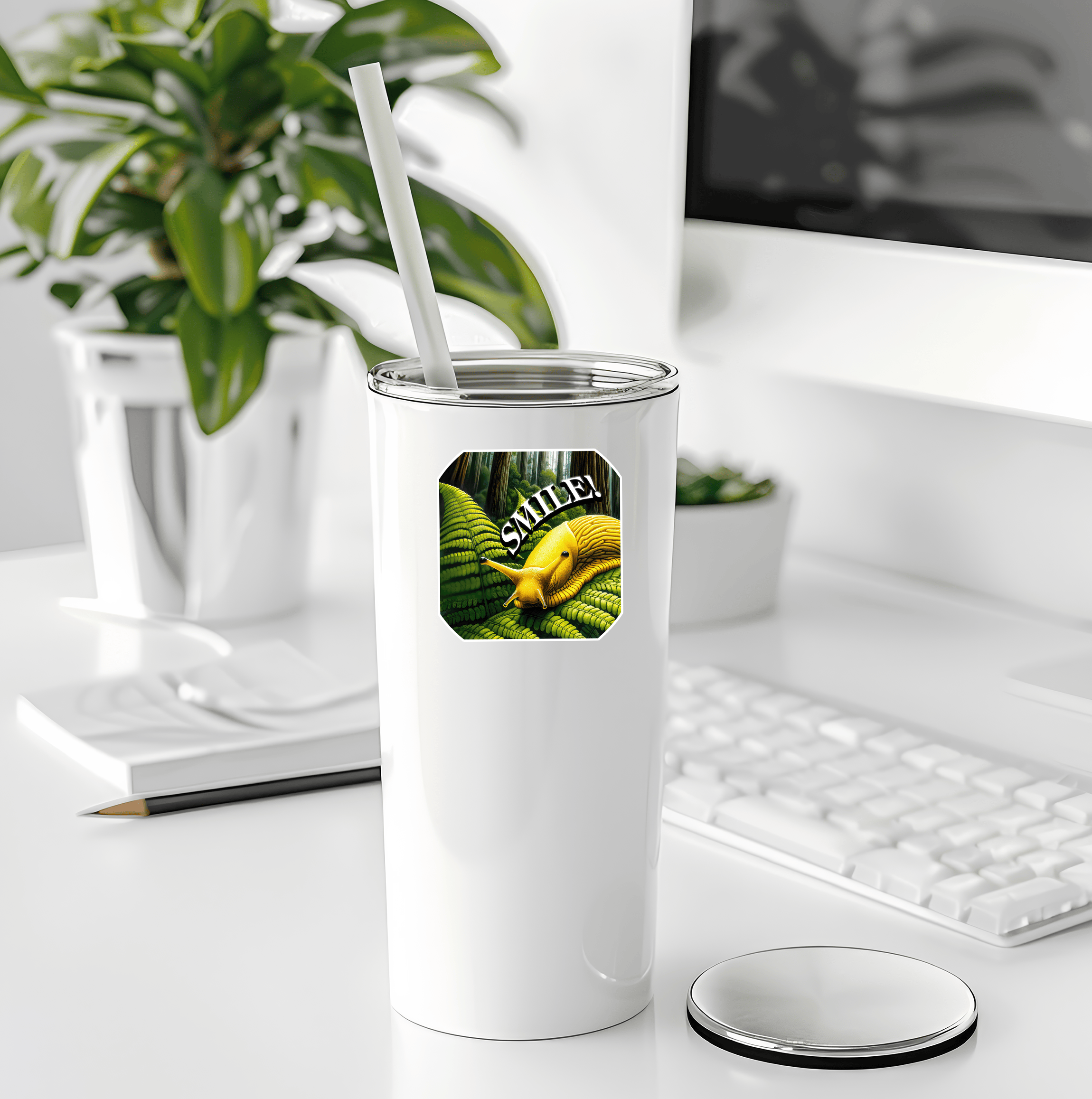 Sticker Atlas - Wholesale Sticker - Banana Slug Smile Sticker3