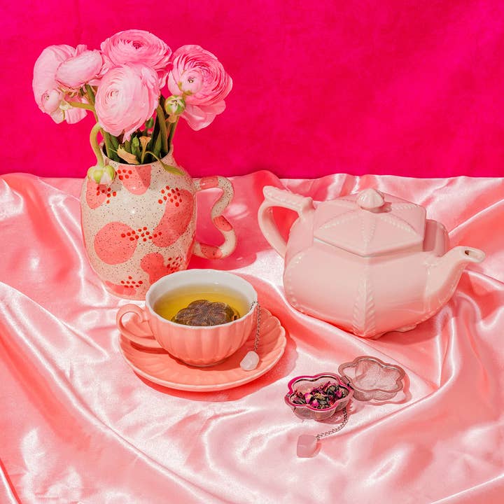 Divine Balance Co. - Wholesale Tea Strainer/Infuser - Daisy Crystal Tea Infuser2