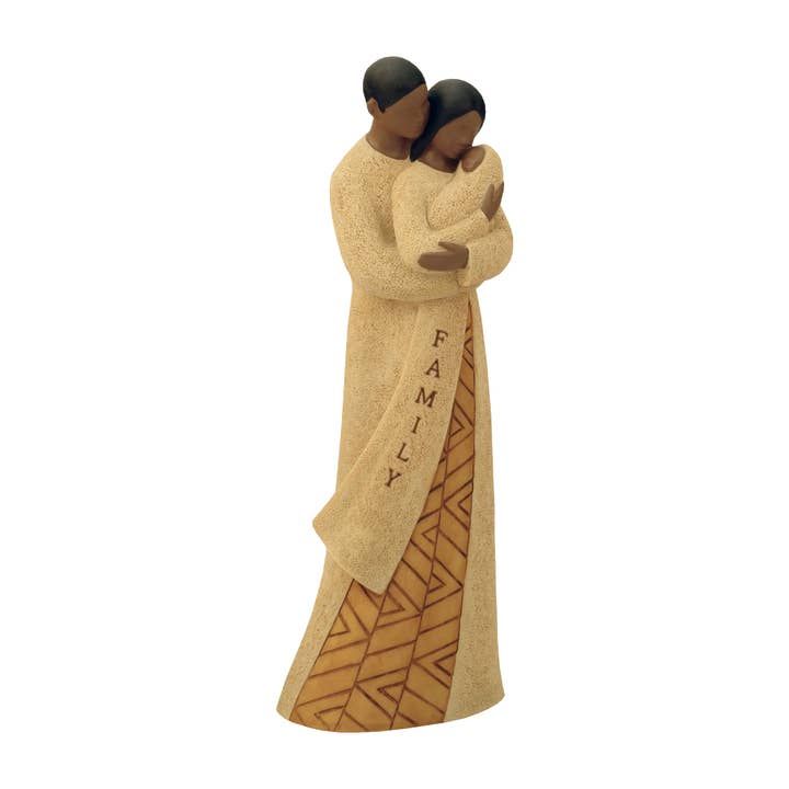 15667 : Figurine de collection familiale afro-américaine 11,5"H pour la vente par Positive Image Gifts