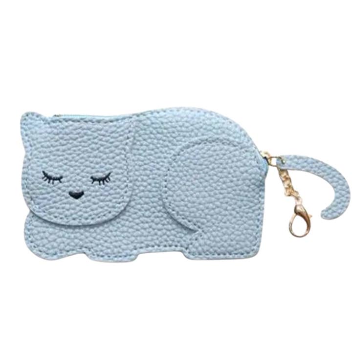 Katie Cat Purse - The Elegant Blue Kitten for wholesale by Yuko B