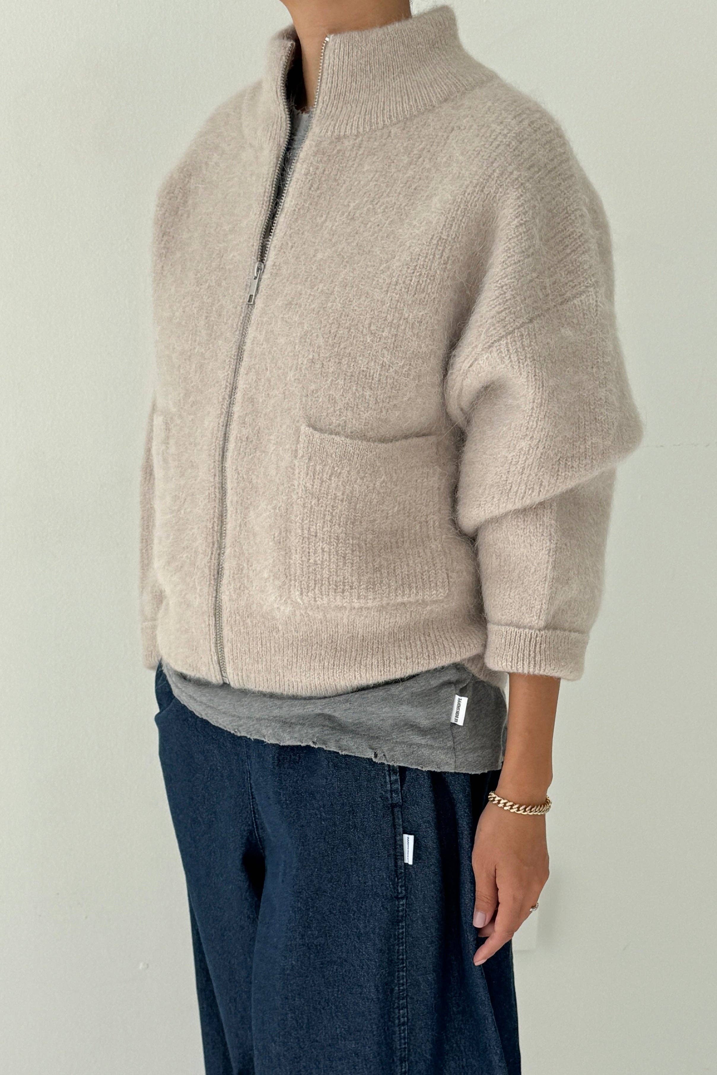 Le Bon Shoppe - Wholesale Jacket - Women's - Alpaca Zip Front Jacket - (2XS/S - 2M/L)13