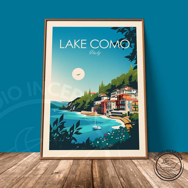 Studio Inception - Wholesale Art Print - Lake Como Traditional Style Print4
