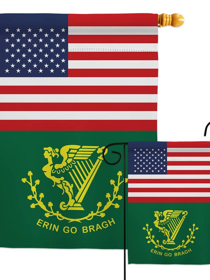 Erin go Bragh Amicizia Stati Uniti Primavera San Patrizio Bandiera USA per la vendita all'ingrosso da parte di Two Group Flag Co