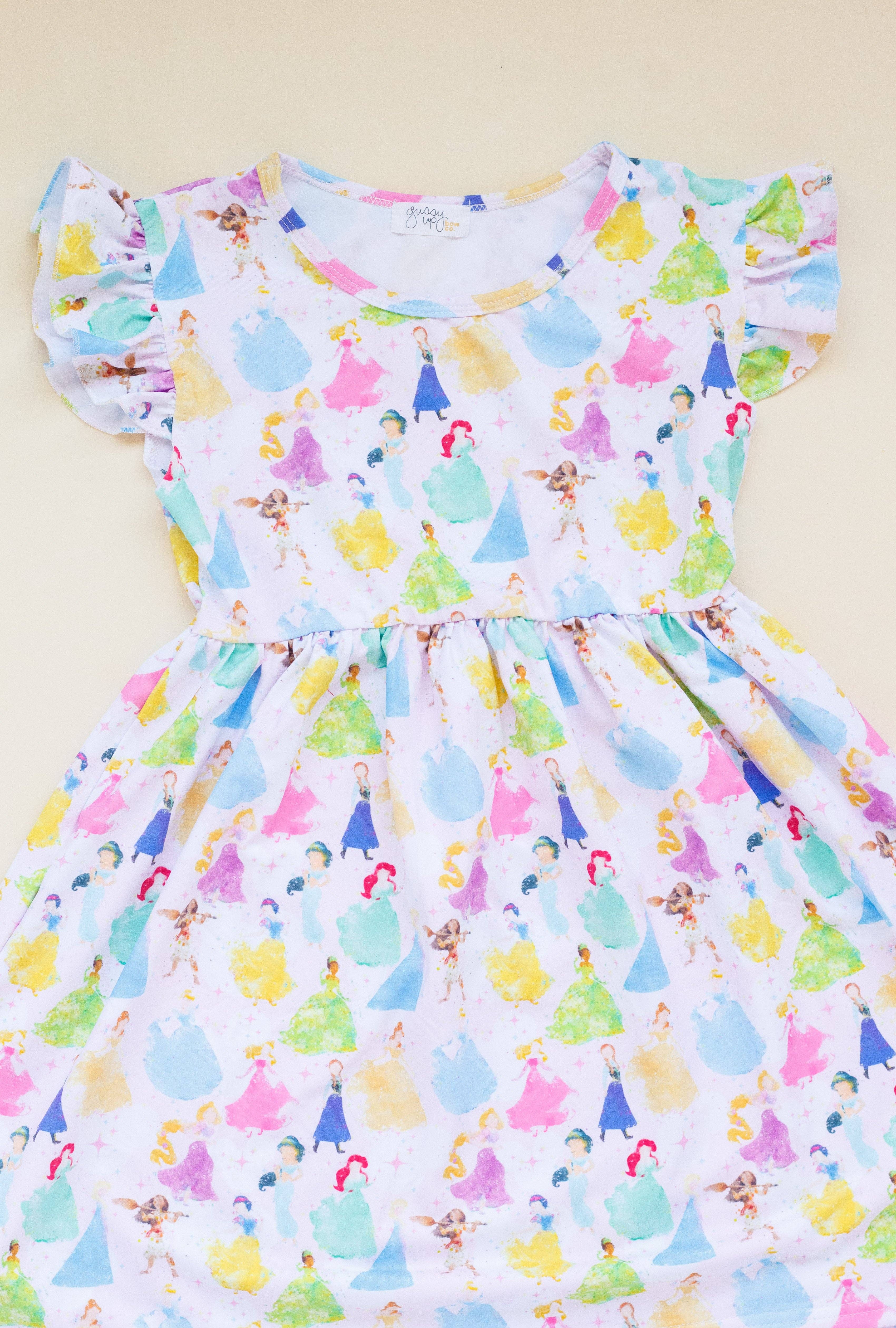 Gussy Up Bow Co - Vente Robe – enfant - Robe de Princesse Aquarelle | Filles2