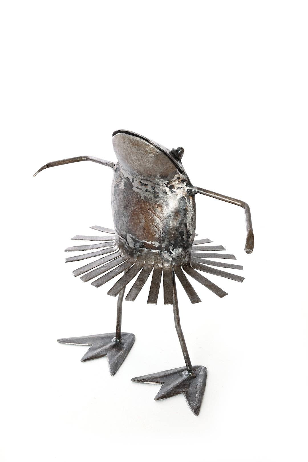 Swahili | AFRICAN MODERN - Wholesale Sculpture - Metal Dancing Frog Sculpture0