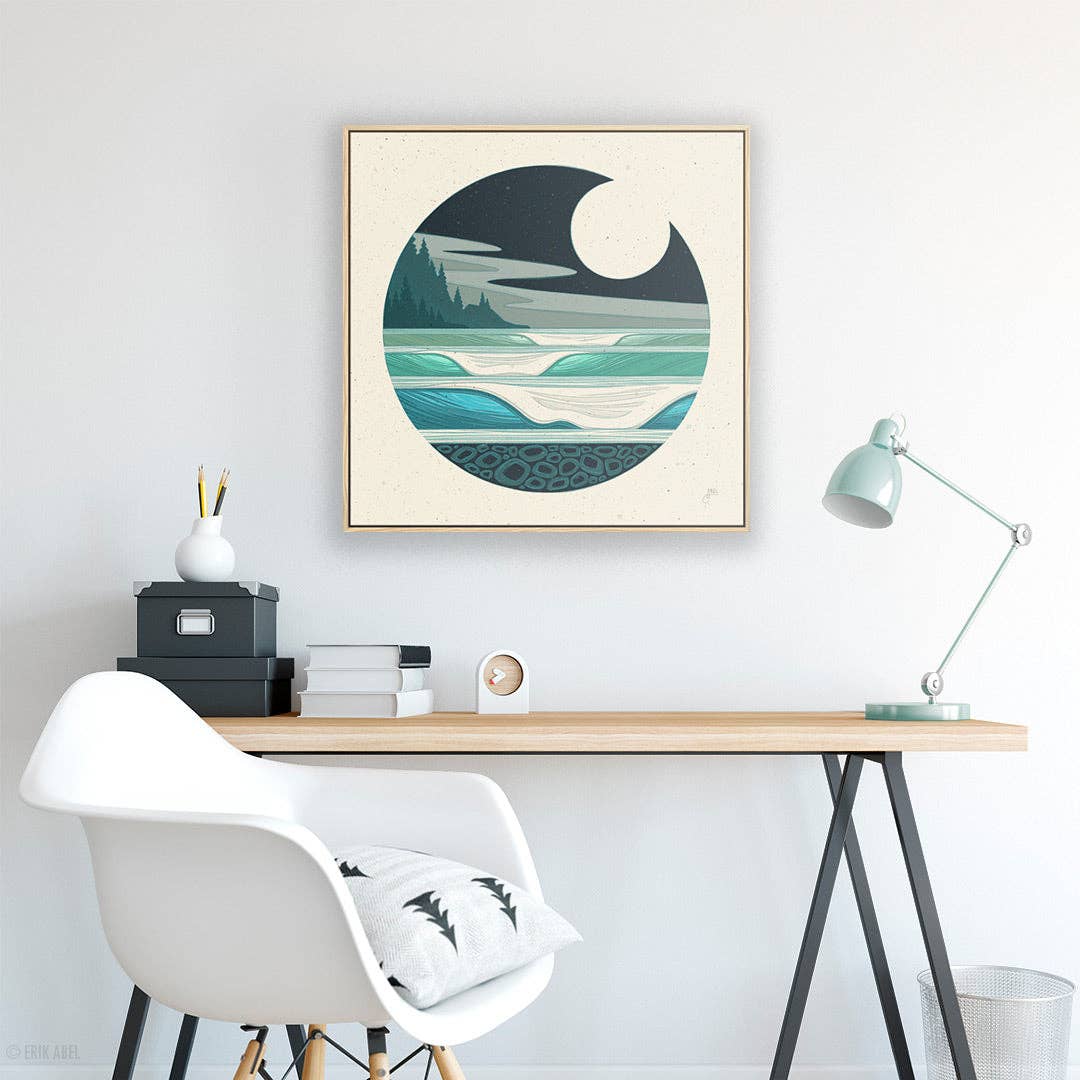 Abel Arts - Wholesale Art Print - NW Moon - WHLSL Print1