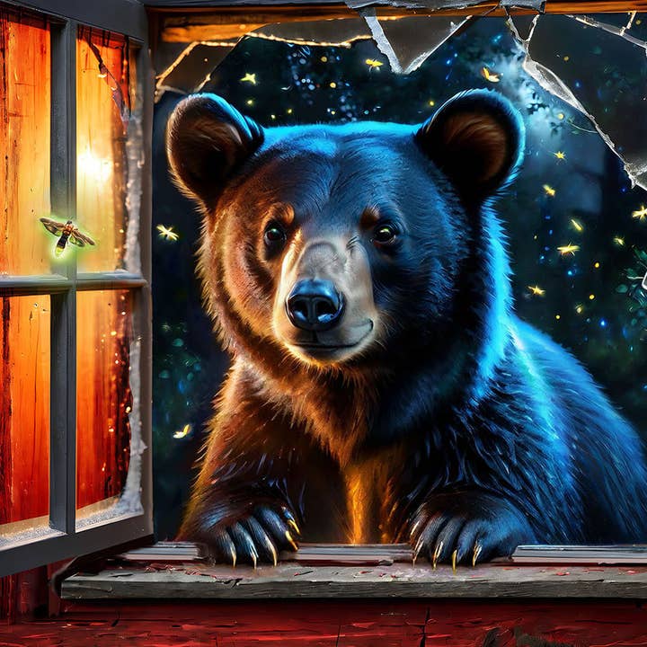0787 Bear and Fireflies 500 pc Puzzle for wholesale by SunsOut