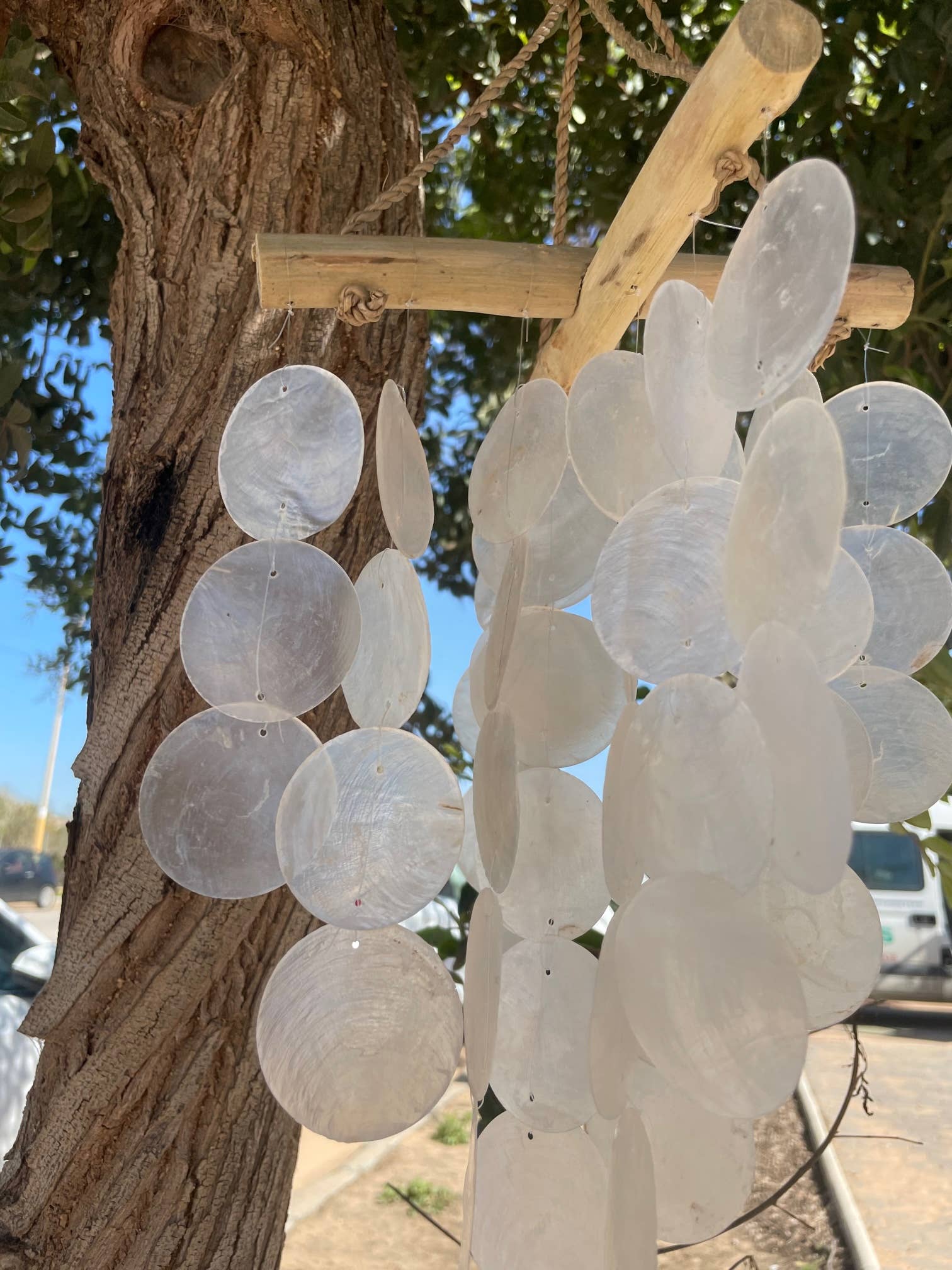 AW Artisan - Wholesale Wind Chime - Wooden carillon - Cross - Pearl2