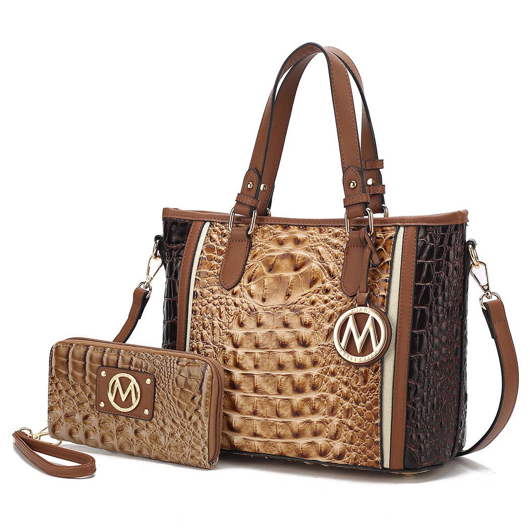 MKF Collection – Großhandel Tragetasche – Damen – MKF Lizza Croco Henkeltasche mit Prägung für Damen von Mia K15